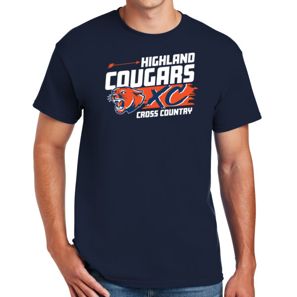 Highland Cross Country 2026 Logo 1 - DryBlend ® 50 Cotton/50 Poly T Shirt Thumbnail
