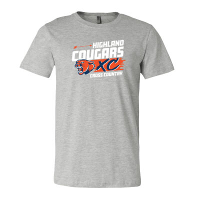Highland Cross Country 2026 Logo 1 - CVC Jersey Tee Thumbnail