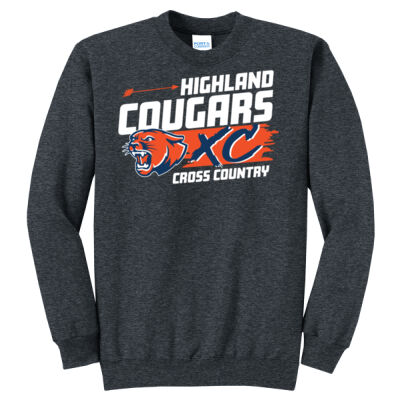 Highland Cross Country 2026 Logo 1 - Core Fleece Crewneck Sweatshirt Thumbnail