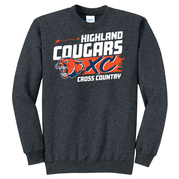 Highland Cross Country 2026 Logo 1 - Core Fleece Crewneck Sweatshirt Thumbnail
