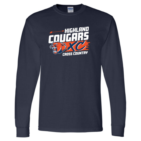 Highland Cross Country 2026 Logo 1 - DryBlend® 50/50 Long Sleeve T-Shirt Thumbnail
