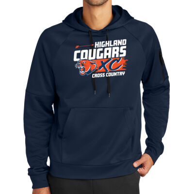Highland Cross Country 2026 Logo 1 - Therma FIT Pocket Pullover Fleece Hoodie Thumbnail