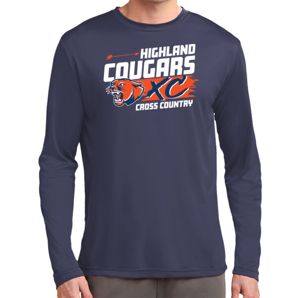 Highland Cross Country 2026 Logo 1 - Tall Long Sleeve PosiCharge ® Competitor Tee Thumbnail