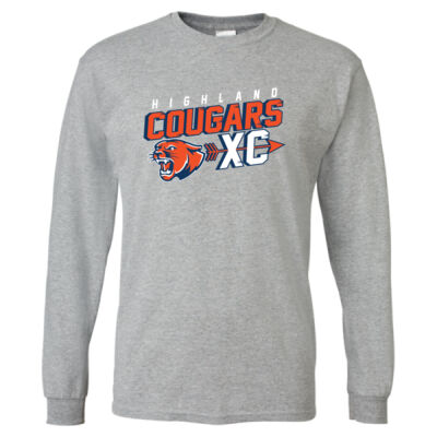 Highland Cross Country 2026 Logo 2 - DryBlend® 50/50 Long Sleeve T-Shirt Thumbnail