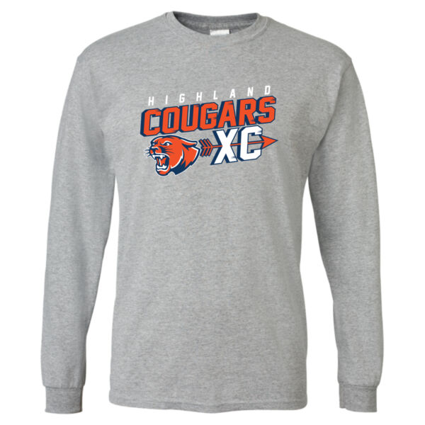 Highland Cross Country 2026 Logo 2 - DryBlend® 50/50 Long Sleeve T-Shirt Thumbnail