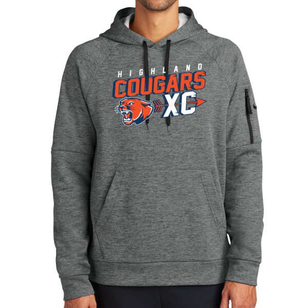 Highland Cross Country 2026 Logo 2 - Therma FIT Pocket Pullover Fleece Hoodie Thumbnail
