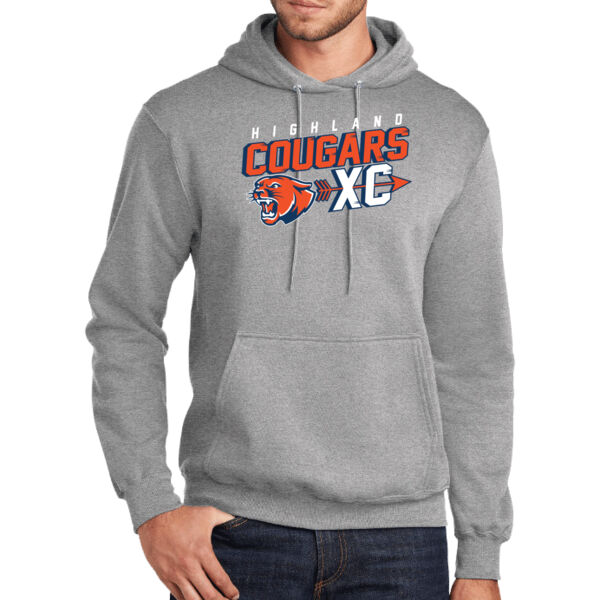 Highland Cross Country 2026 Logo 2 - Tall Core Fleece Pullover Hooded Sweatshirt Thumbnail