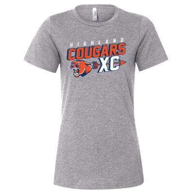 Highland Cross Country 2026 Logo 2 - Women’s Relaxed Fit Heather CVC Tee Thumbnail