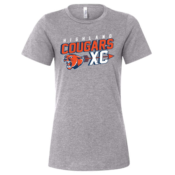 Highland Cross Country 2026 Logo 2 - Women’s Relaxed Fit Heather CVC Tee Thumbnail