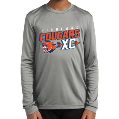 Highland Cross Country 2026 Logo 2 - Youth Long Sleeve PosiCharge ® Competitor Tee Thumbnail