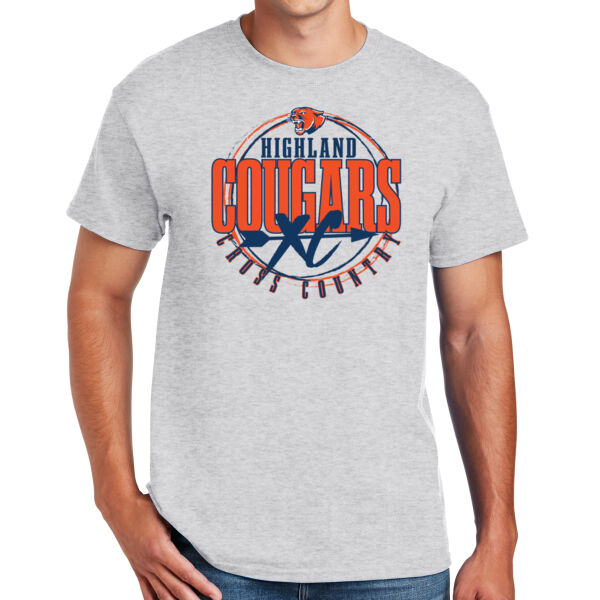 Highland Cross Country 2026 Logo 3 - DryBlend ® 50 Cotton/50 Poly T Shirt Thumbnail