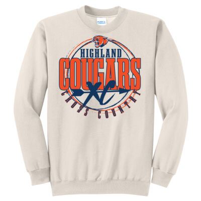Highland Cross Country 2026 Logo 3 - Core Fleece Crewneck Sweatshirt Thumbnail