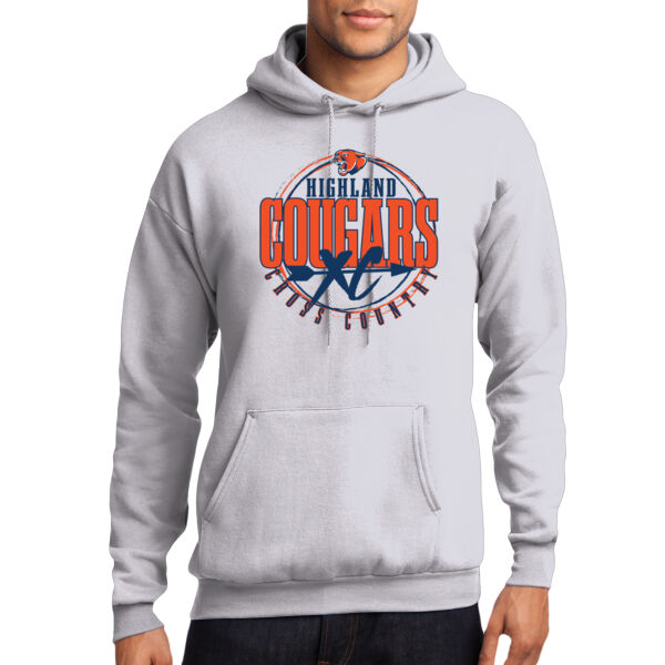 Highland Cross Country 2026 Logo 3 - Core Fleece Pullover Hooded Sweatshirt Thumbnail
