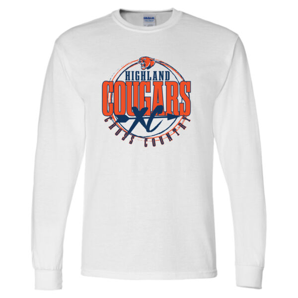 Highland Cross Country 2026 Logo 3 - DryBlend® 50/50 Long Sleeve T-Shirt Thumbnail