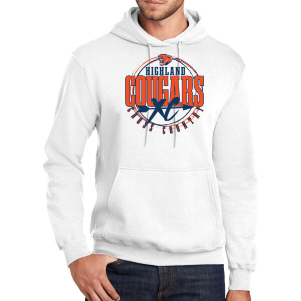 Highland Cross Country 2026 Logo 3 - Tall Core Fleece Pullover Hooded Sweatshirt Thumbnail