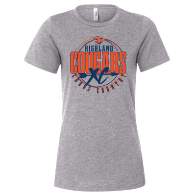 Highland Cross Country 2026 Logo 3 - Women’s Relaxed Fit Heather CVC Tee Thumbnail