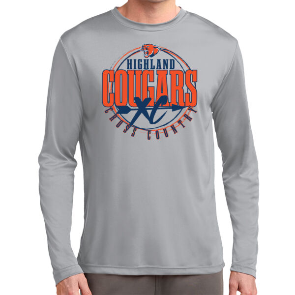 Highland Cross Country 2026 Logo 3 - Tall Long Sleeve PosiCharge ® Competitor Tee Thumbnail