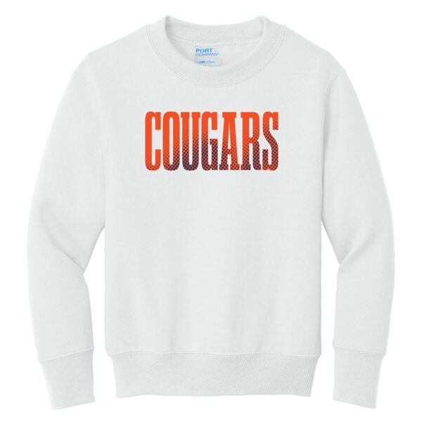 Highland Cross Country 2026 Logo 4 - Youth Core Fleece Crewneck Sweatshirt Thumbnail