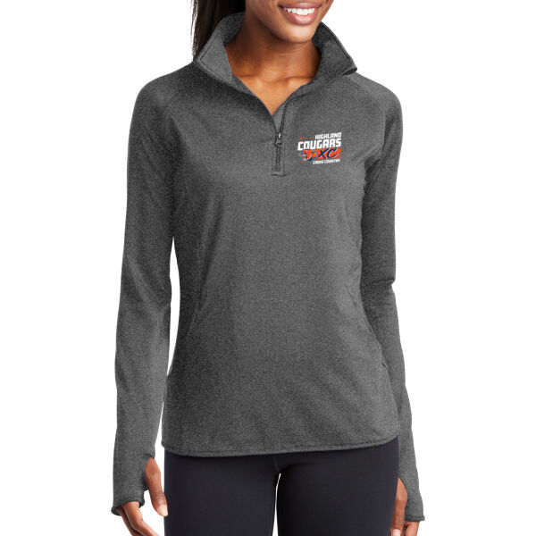 Highland Cross Country 2026 Logo 1 - Women's Sport Wick ® Stretch 1/4 Zip Pullover Thumbnail